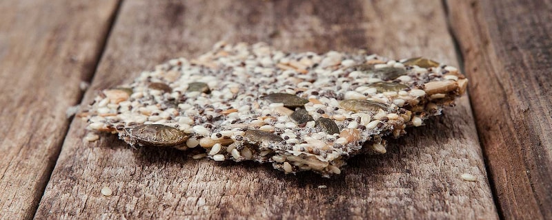 Chia seed cracker