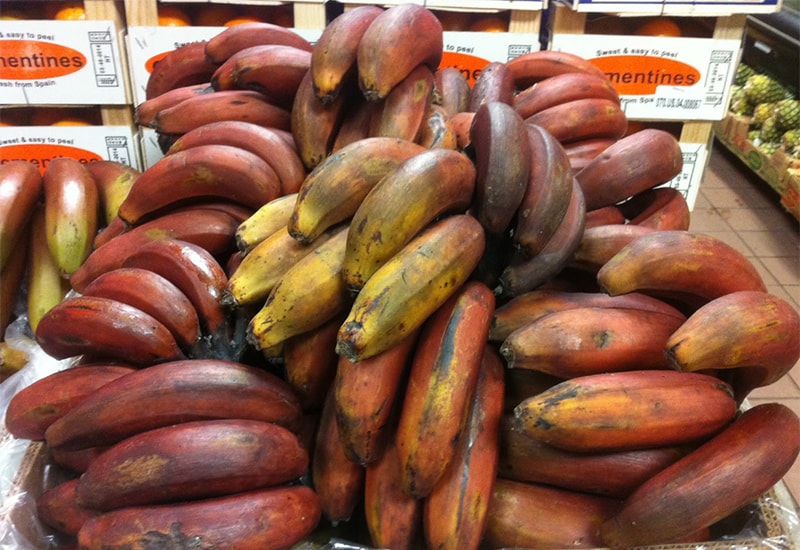 Red Bananas Ripe